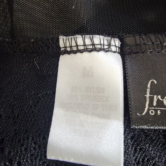 Fredericks of Hollywood Black Teddy Slip Lace Medium Nightie Grunge Whimsygoth - Picture 15 of 16